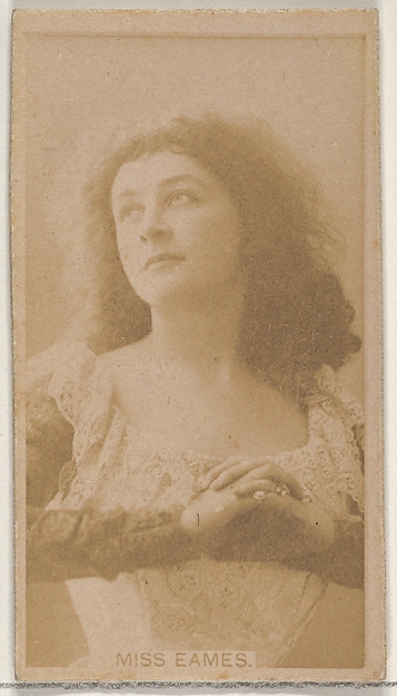 Allen & Ginter, Miss Eames, from the Actors and Actresses series (N45, Type 8) for Virginia Brights Cigarettes