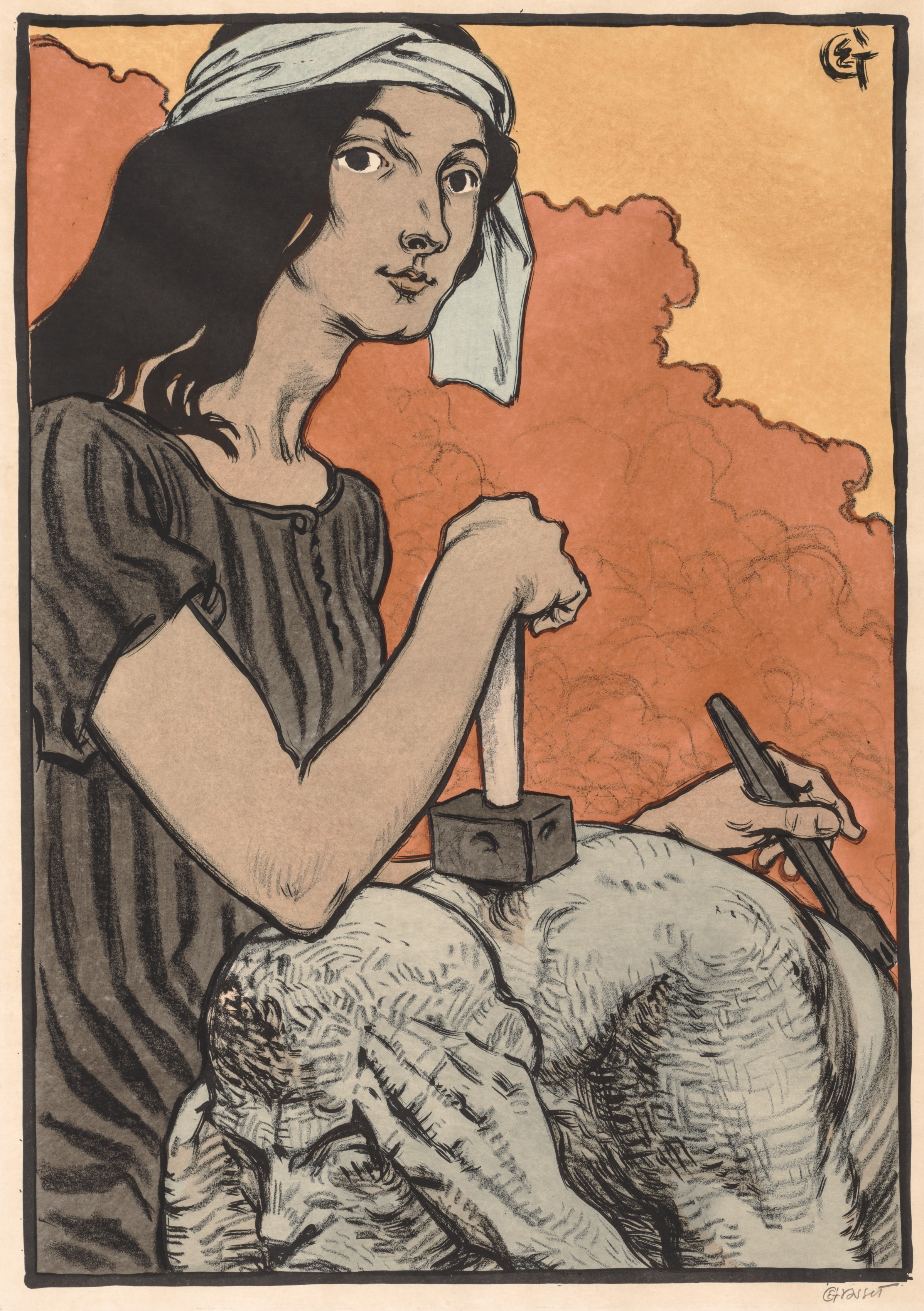 Eugène Grasset, Sculptress