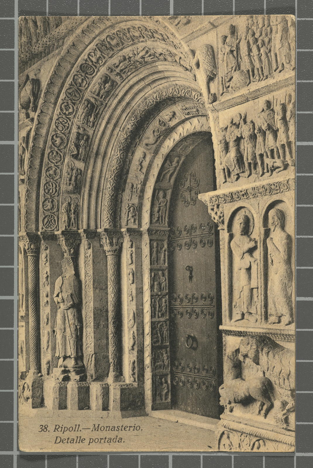 Amadeu Mauri Aulet, 38. Ripoll.-Monasterio. Detalle portada