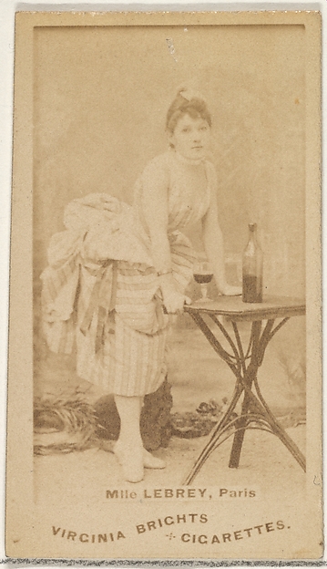 Allen & Ginter, Mlle. Lebrey, Paris, from the Actors and Actresses series (N45, Type 1) for Virginia Brights Cigarettes