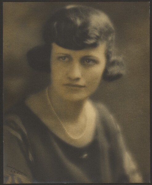 Louis Fleckenstein, [Portrait of a Woman with Patterned Sleeves]