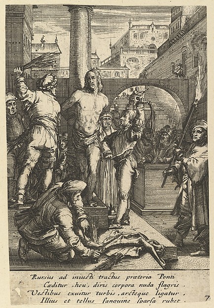 Nicolas Cochin, The Flagellation of Christ, from "The Passion of Christ"