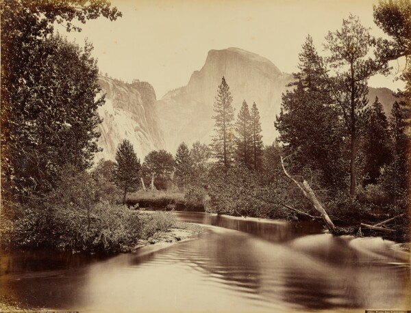 Carleton Watkins, The Half Dome, 4,953 feet, Yosemite, Cal.