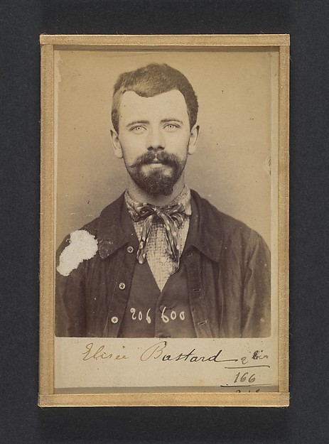Alphonse Bertillon, Bastard. Élisée, Joseph, Michel. 22 ans, né à Birnel (Oise). Polisseur. Anarchiste. 20/8/93.