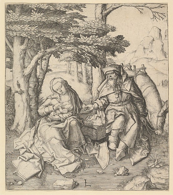 Lucas van Leyden, Rest on the Flight Into Egypt