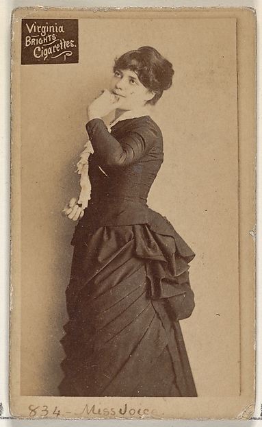 Allen & Ginter, Card 834, Miss Joice, from the Actors and Actresses series (N45, Type 2) for Virginia Brights Cigarettes