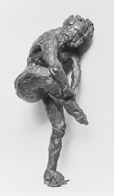 Edgar Degas, Dancer Putting on Her Stocking (First State)