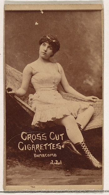 W. Duke, Sons & Co., Card Number 221, Bumbcomb, from the Actors and Actresses series (N145-1) issued by Duke Sons & Co. to promote Cross Cut Cigarettes