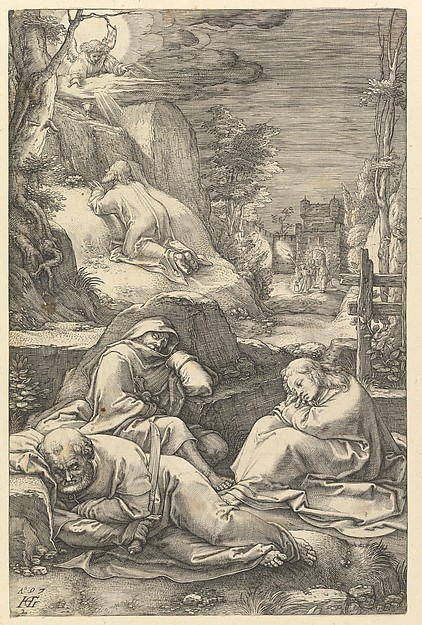 Hendrick Goltzius, The Agony in the Garden, from "The Passion of Christ"