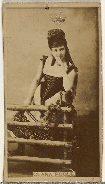 W. Duke, Sons & Co., Clara Poole, from the Actors and Actresses series (N145-8) issued by Duke Sons & Co. to promote Duke Cigarettes