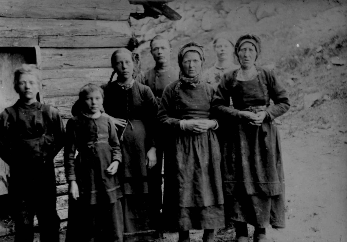 Ukjent, Fra en serie fotografier fra et album som har tilhørt folklorist og professor Moltke Moe (1859-1913), antatt fra 1880-årene med motiver fra Telemark.