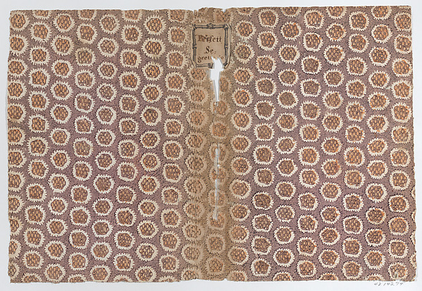 Anonymous, Book cover with overall circular pattern