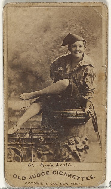 Goodwin & Company, Annie Leslie, from the Actors and Actresses series (N171) for Old Judge Cigarettes