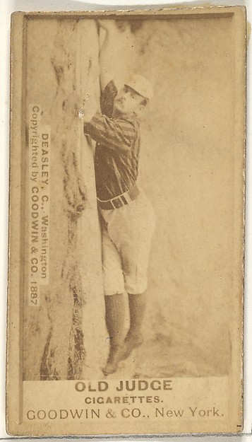 Goodwin & Company, Patrick "Pat" E. Dealy, Catcher, Washington Nationals, from the Old Judge series (N172) for Old Judge Cigarettes