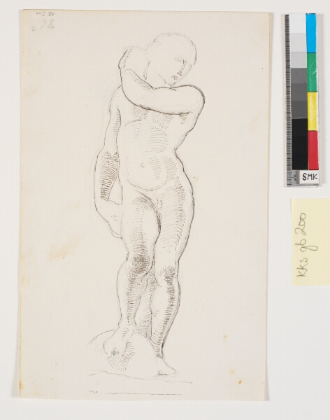 Johan Thomas Lundbye, Studie af Michellangelos David (tidligere kaldet Apollo) i Mus. nazionale, Firenze