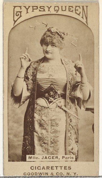 Goodwin & Company, Mlle. Jager, Paris, from the Actors and Actresses series (N171) for Gypsy Queen Cigarettes
