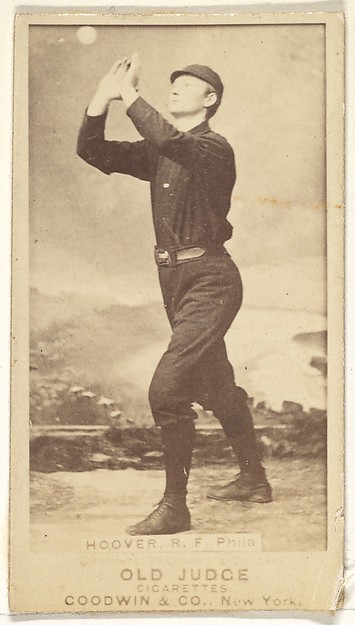 Goodwin & Company, Hoover, Right Field, Philadelphia, from the Old Judge series (N172) for Old Judge Cigarettes