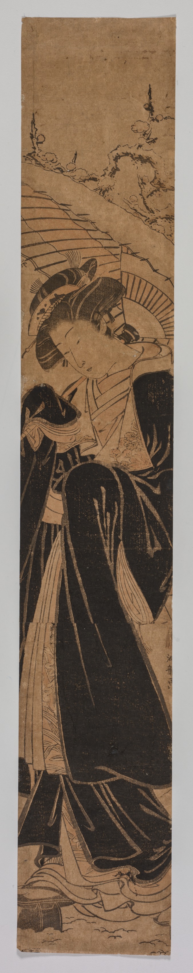 Isoda Koryūsai, Beauty in Snow