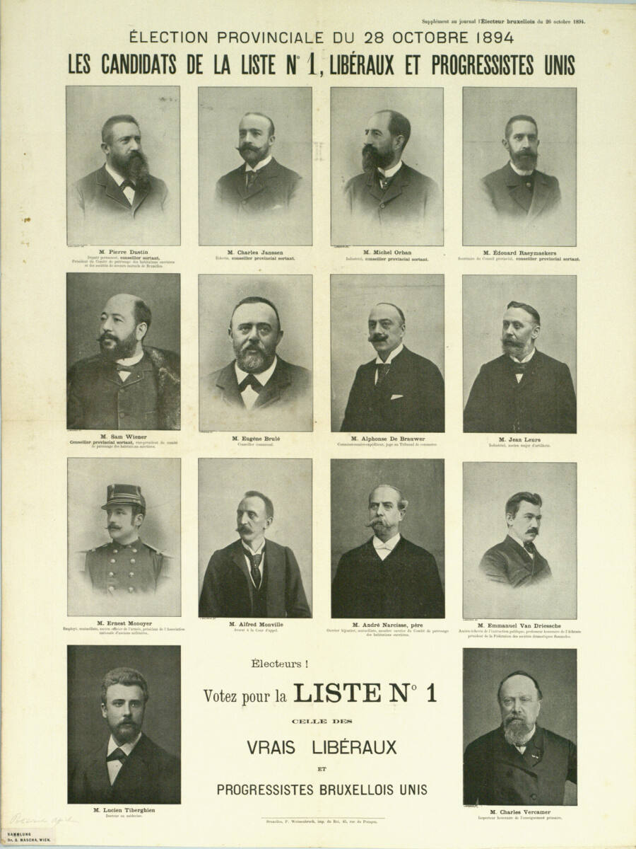 Anonym, ÉLECTION PROVINCIALE DU 28 OCTOBRE 1894; LES CANDIDATS DE LA LISTE No. 1, LIBÉRAUX ET PROGRESSISTES UNIS