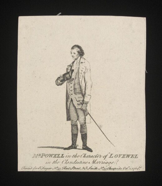 Unknown, Mr Powell in the Character of Lovewell