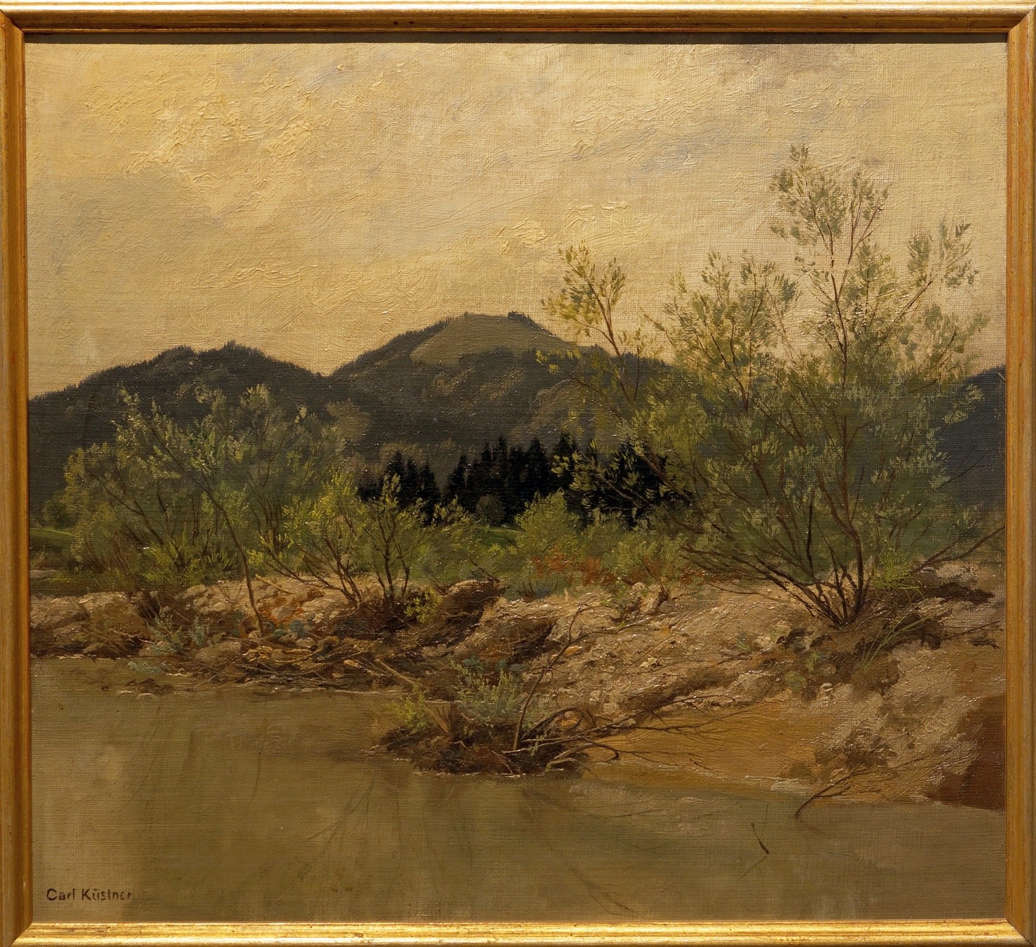Carl Küstner, Küstner Ölgemälde Landschaft