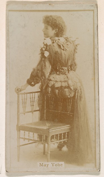 Kinney Brothers Tobacco Company, May Yohe, from the Actresses series (N245) issued by Kinney Brothers to promote Sweet Caporal Cigarettes