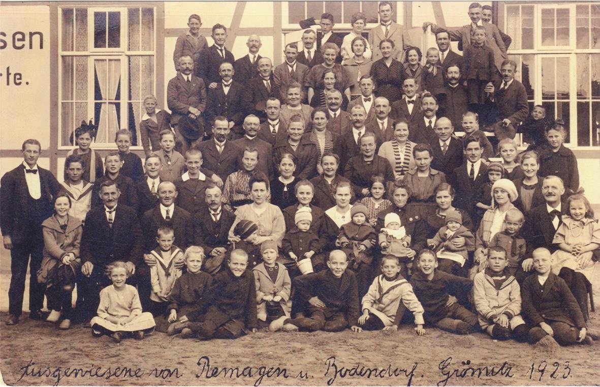 Unknown artist, Ausgewiesene Eisenbahnerfamilien aus Bodendorf und Remagen 1923