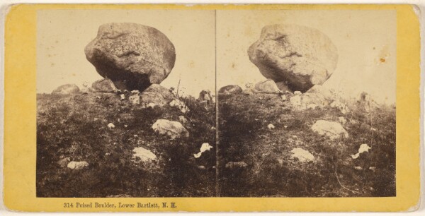 Edward Bierstadt, Poised Boulder, Lower Bartlett, N.H.