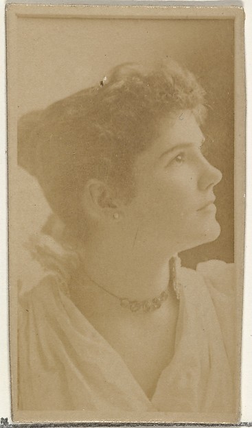 W. Duke, Sons & Co., [Actress in profile], from the Actors and Actresses series (N145-8) issued by Duke Sons & Co. to promote Duke Cigarettes