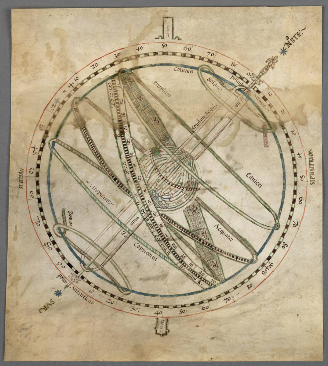 Anonym, Graphische Darstellung der Armillarsphäre