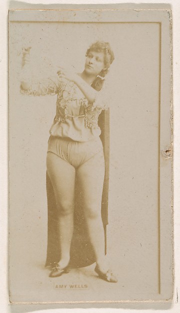 Kinney Brothers Tobacco Company, Amy Wells, from the Actresses series (N245) issued by Kinney Brothers to promote Sweet Caporal Cigarettes