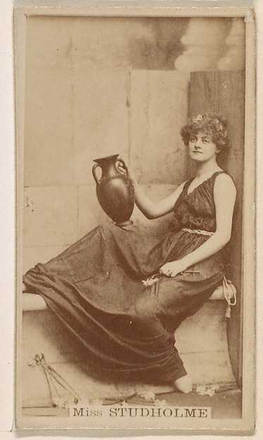 Kinney Brothers Tobacco Company, Miss Marie Studholme, from the Actresses series (N245) issued by Kinney Brothers to promote Sweet Caporal Cigarettes