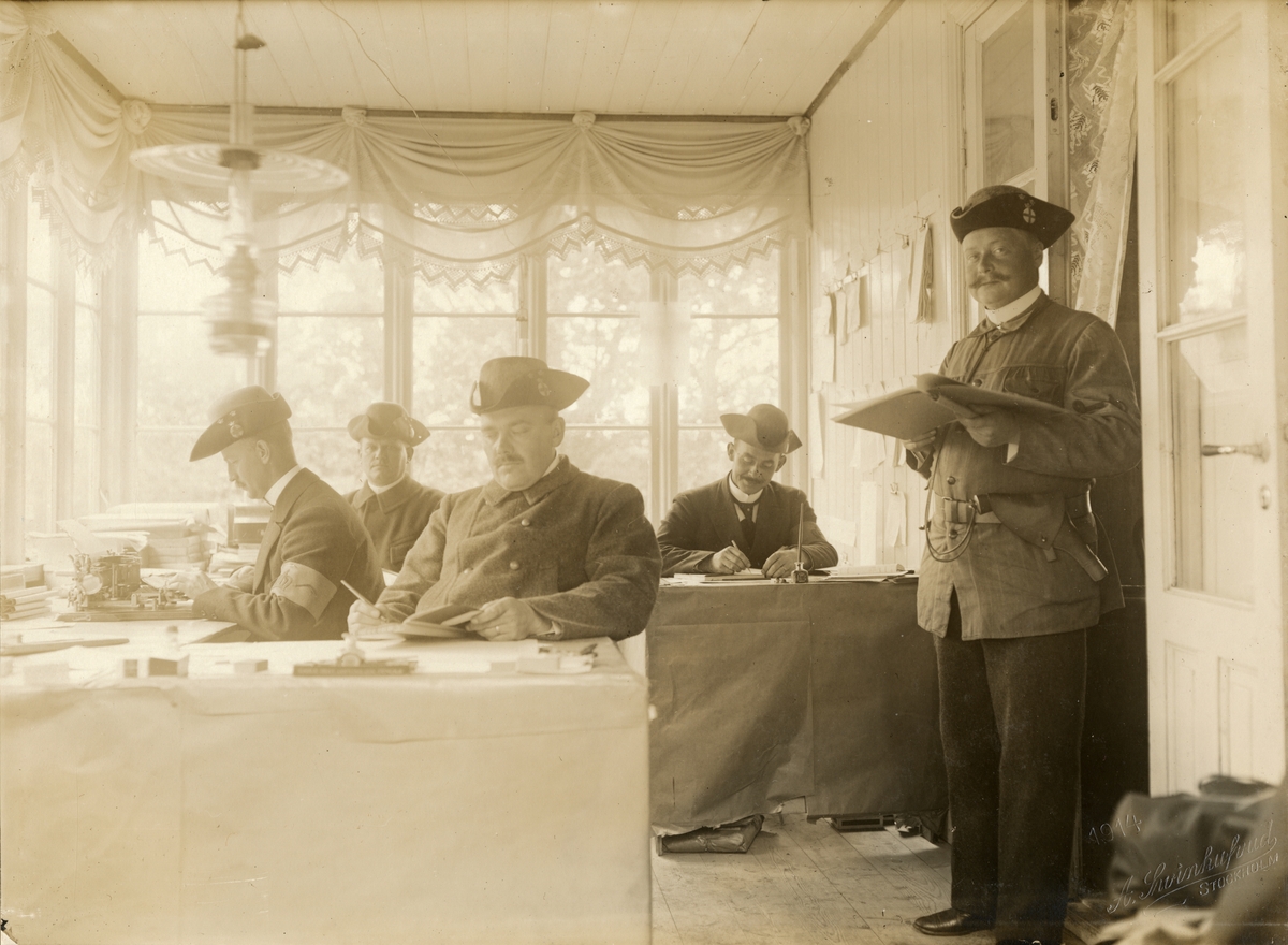 Axel A W Swinhufvud, The Landstorm’s mobilization in 1914, inside the battalion communisaire’s expedition.