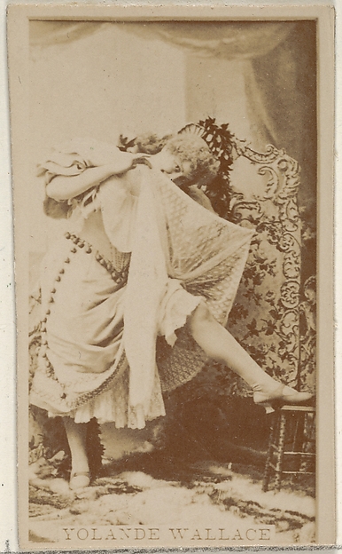 Allen & Ginter, Yolande Wallace, from the Actors and Actresses series (N45, Type 8) for Virginia Brights Cigarettes