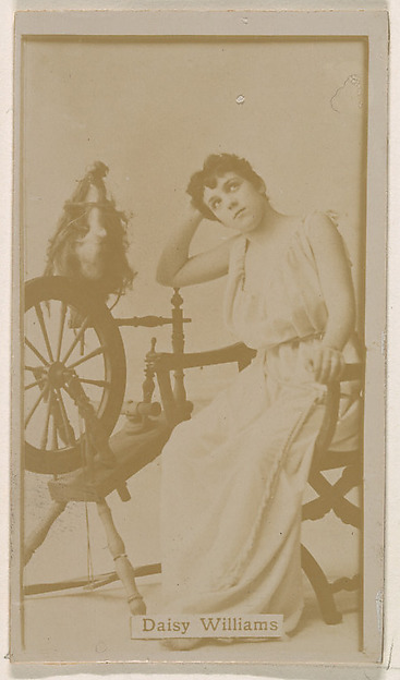 Kinney Brothers Tobacco Company, Daisy Williams, from the Actresses series (N245) issued by Kinney Brothers to promote Sweet Caporal Cigarettes