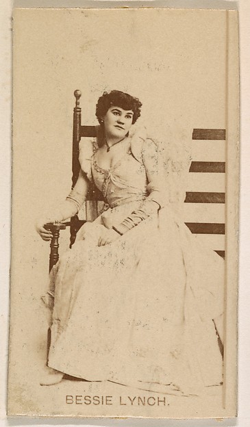 Kinney Brothers Tobacco Company, Bessie Lynch, from the Actresses series (N245) issued by Kinney Brothers to promote Sweet Caporal Cigarettes