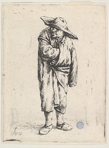 Adriaen van Ostade, Peasant With His Hand In His Cloak