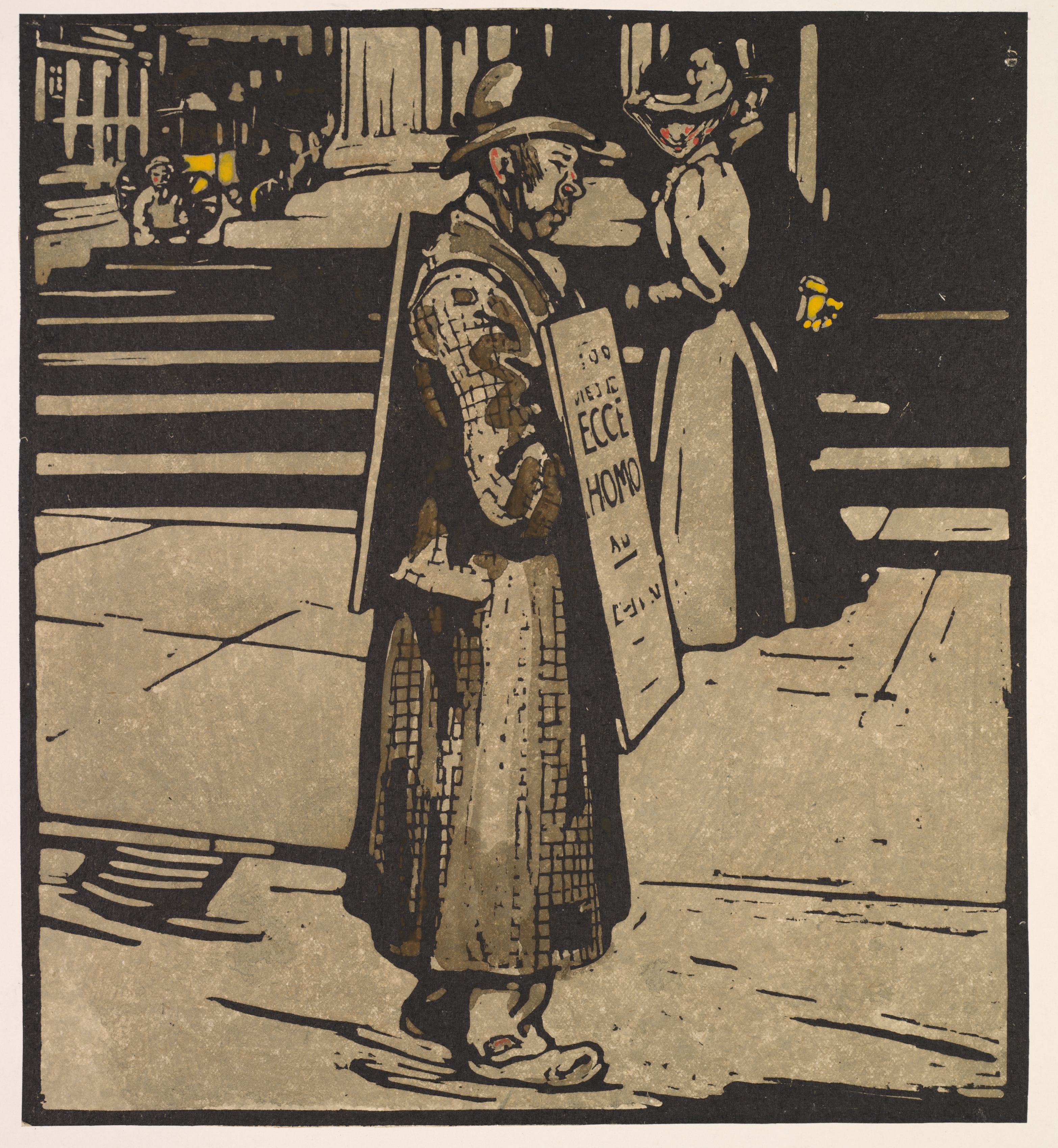 William Nicholson, London Types: Sandwich-Man