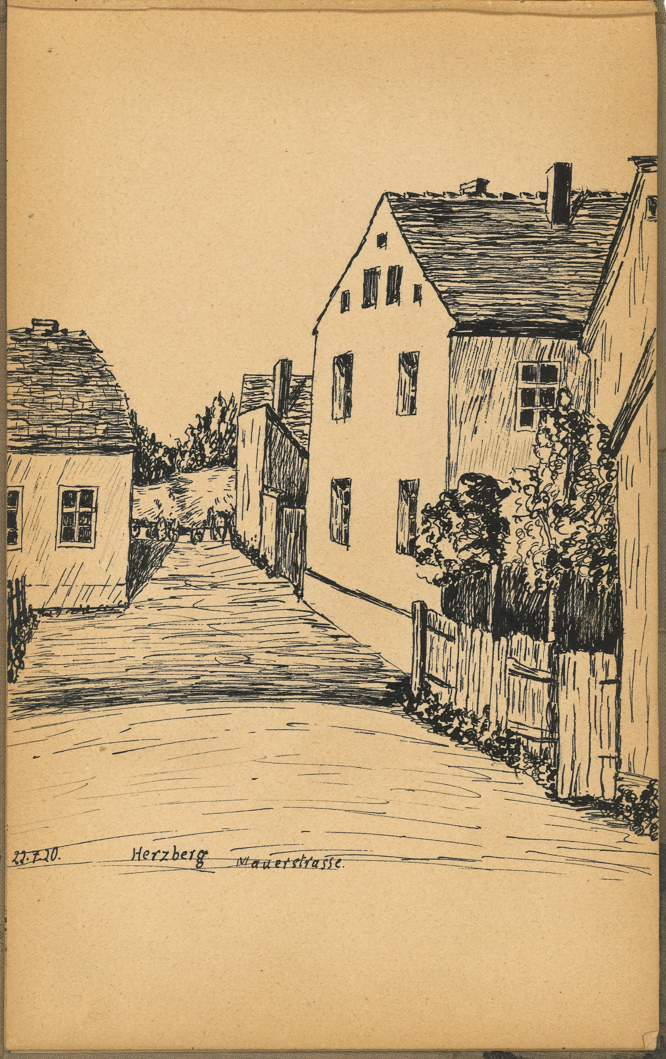 Elsa Schierz, Herzberg (Elster): Mauerstraße, nordöstlicher Bereich