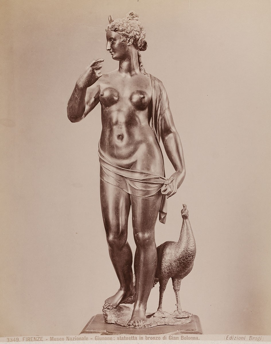 Giacomo Brogi, Firenze - Museo Nazionale: Giunone, statuetta in bronze di Gian Bologna