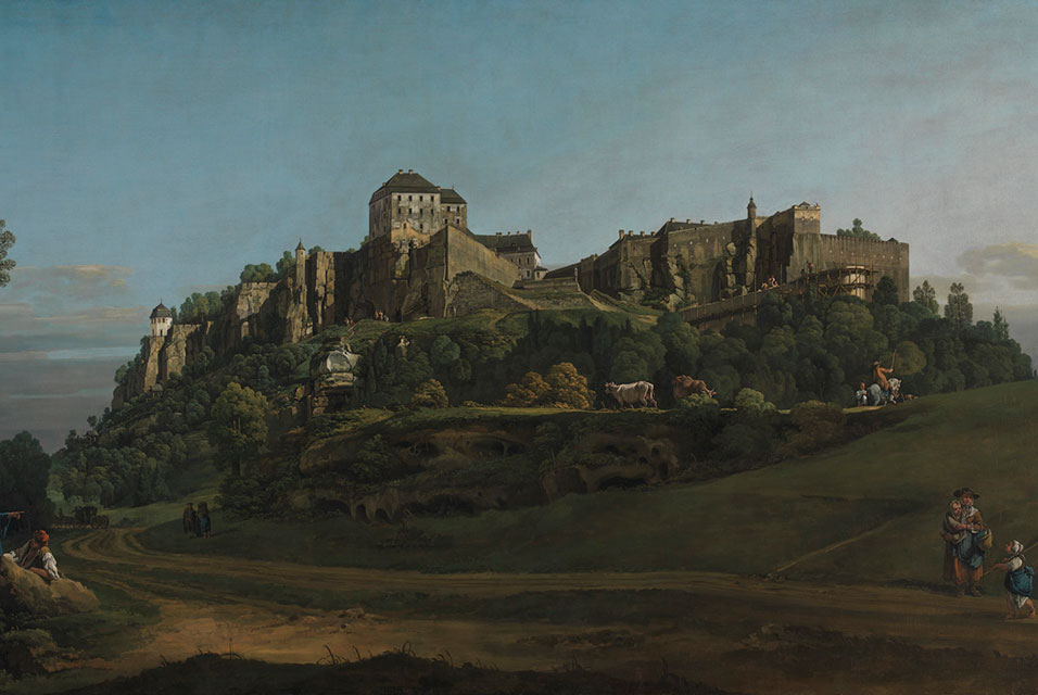 Bernardo Bellotto, The Fortress of Königstein from the North