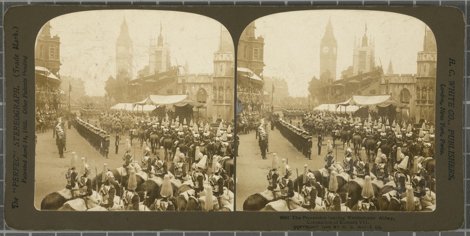 Desconegut, The Westminster Abbey, Coronation of Edward VII White, H.C. & Co., The\ ‘Perfec\’ Stereograph