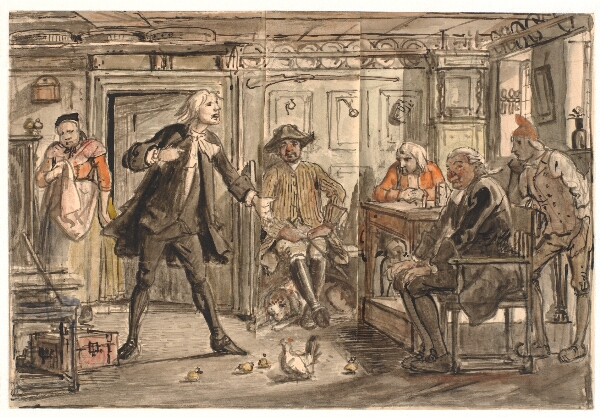 Wilhelm Marstrand, Erasmus Montanus disputerer med Per Degn