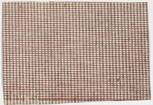Anonymous, Sheet with overall crisscross pattern
