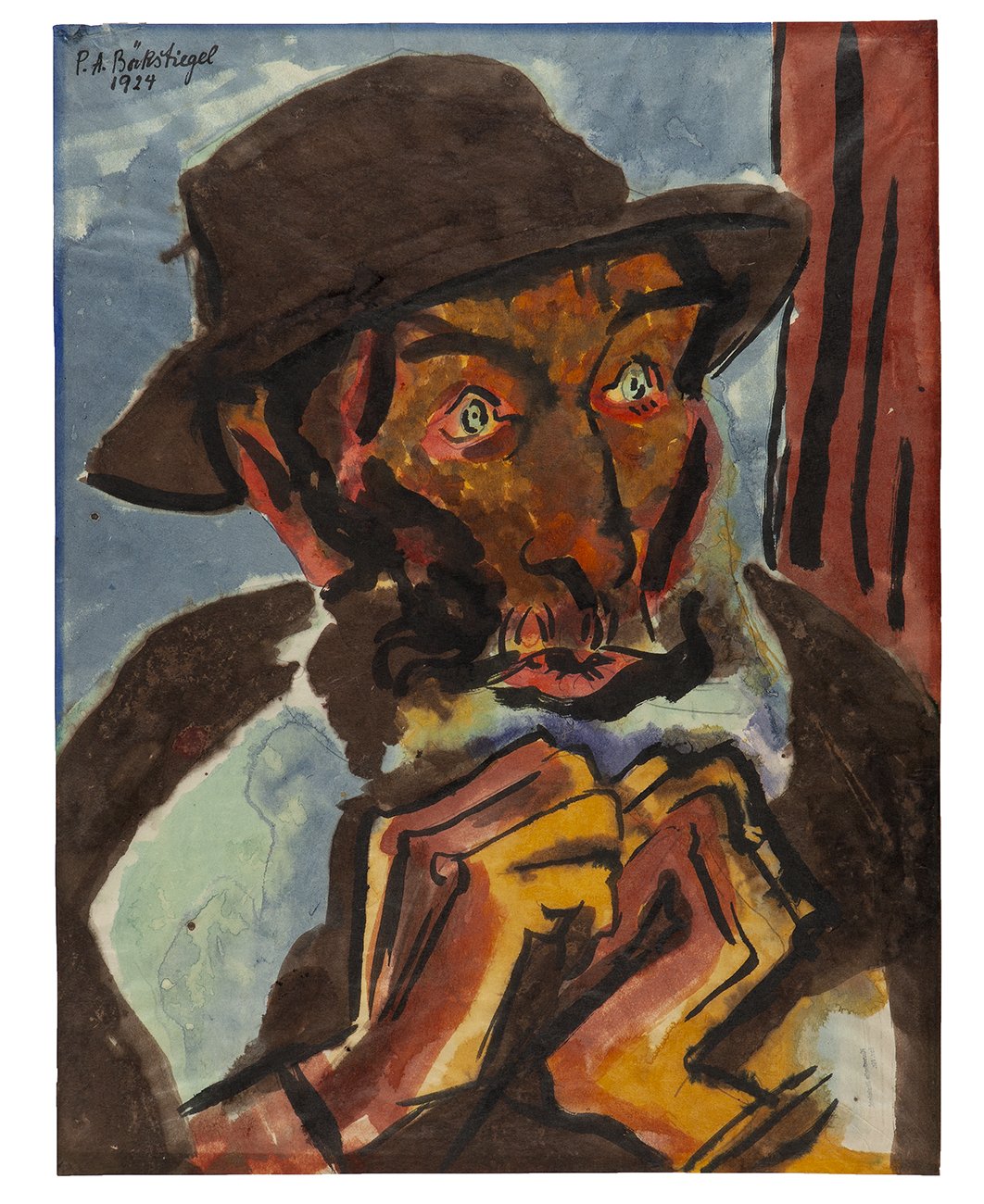 Peter August Böckstiegel, Thorlümke (Hände am Kinn)