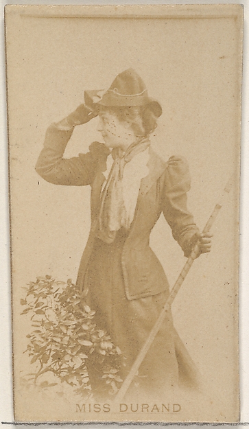 Allen & Ginter, Miss Durand, from the Actors and Actresses series (N45, Type 8) for Virginia Brights Cigarettes