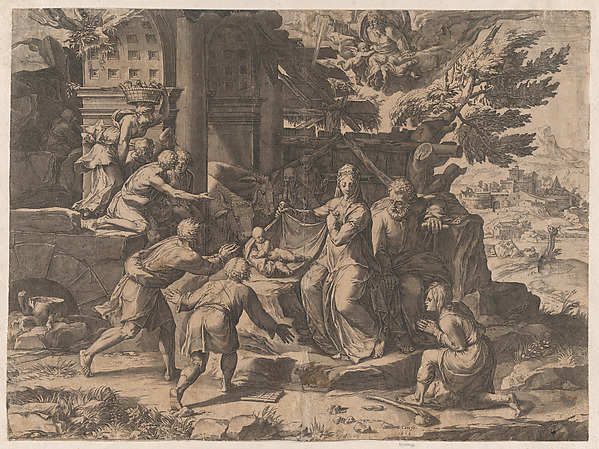 Cornelis Cort, The Adoration of the Shepherds