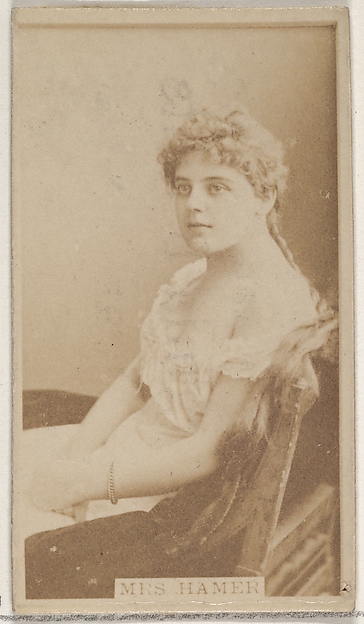 Allen & Ginter, Mrs. Hamer, from the Actors and Actresses series (N45, Type 8) for Virginia Brights Cigarettes