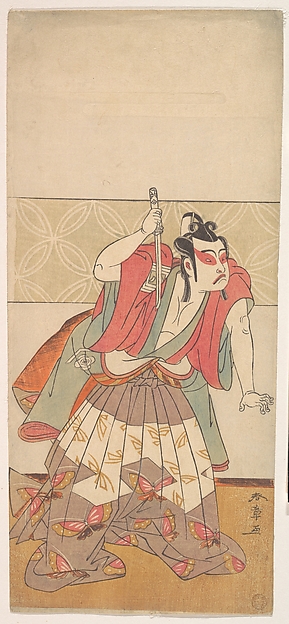 Katsukawa Shunshō　勝川春章, The Second Ichikawa Yaozo in the Role of Soga no Goro