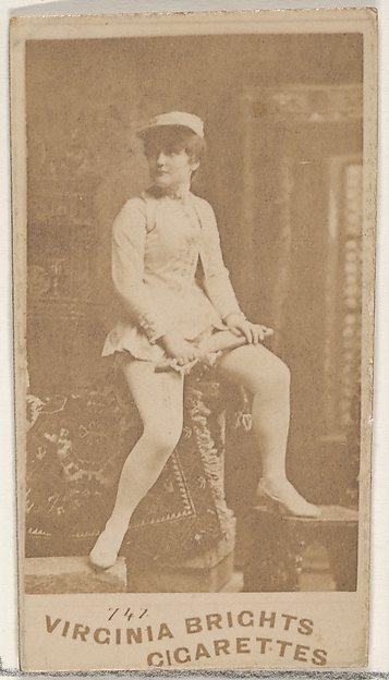 Allen & Ginter, Card 747, from the Actors and Actresses series (N45, Type 4) for Virginia Brights Cigarettes